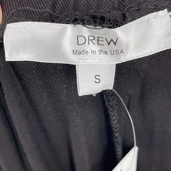 Drew Black Luka Wide Leg‎ Crop Pants High Rise Women Small NWT Style ZT80773T - Picture 5 of 9